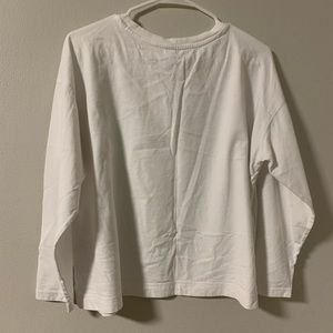 Women’s white 3/4 sleeve T-shirt L